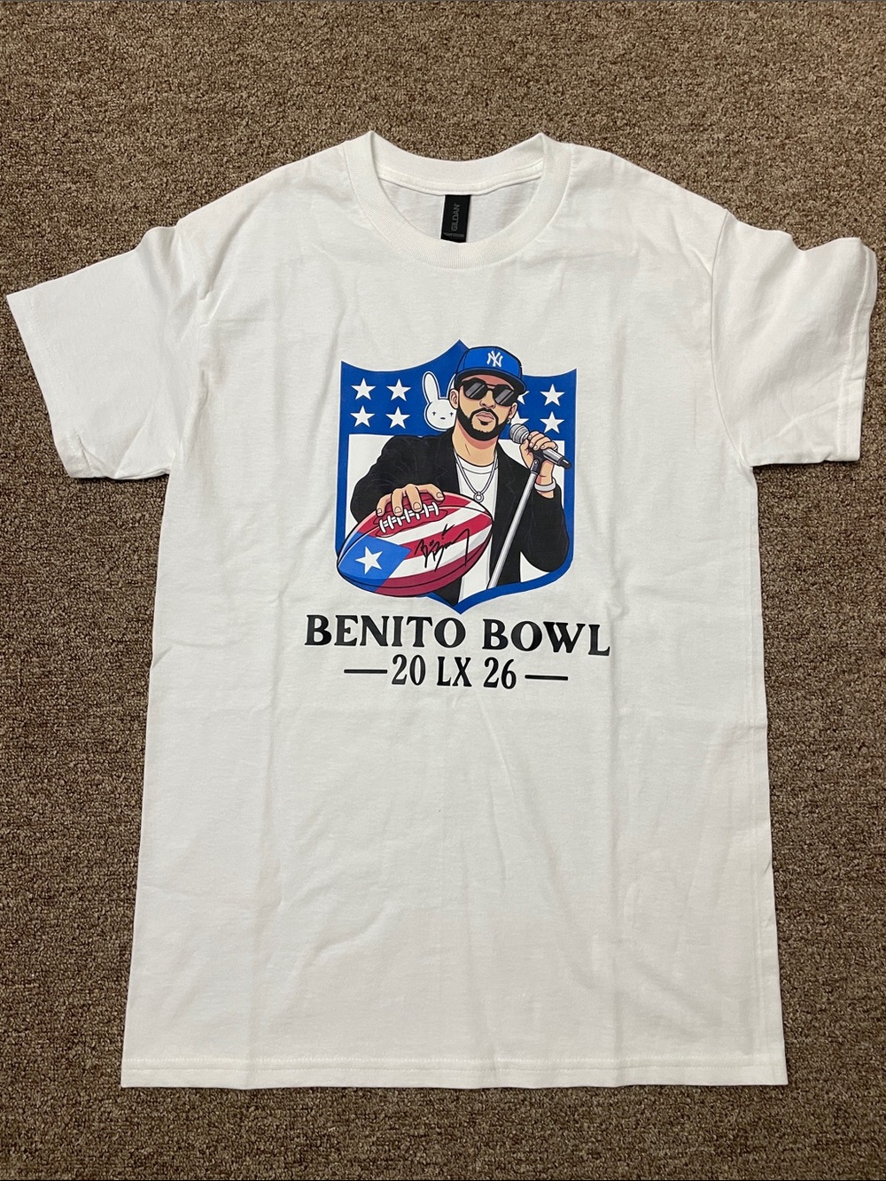 Bad bunny Tee Short sleeve Size S
